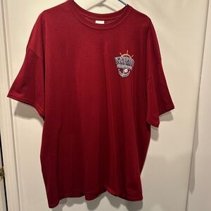 NWOT Gildan Maroon Men's Short Sleeve Oyster Bar Tee